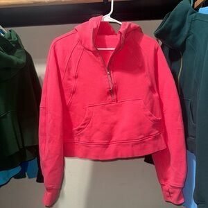 Lululemon lipgloss pink scuba half zip